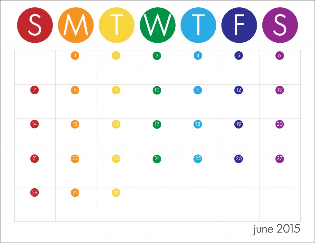 free printable calendars for kids