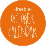 freebie october 2014 calendar