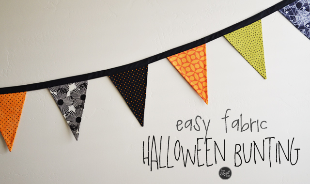 easy, durable fabric bunting - for halloween, or any holiday!