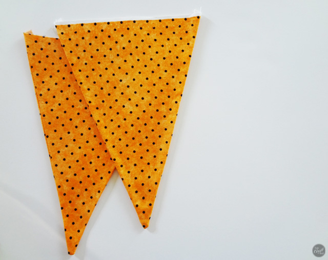 fabric triangle bunting tutorial