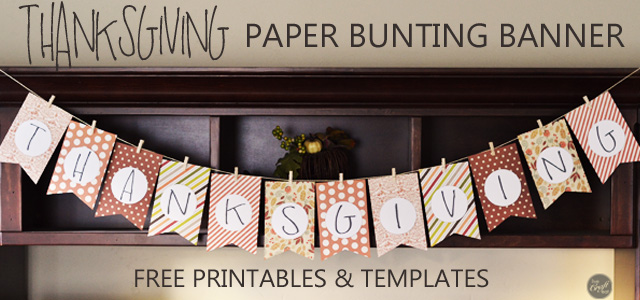 bunting banner templates and tutorial