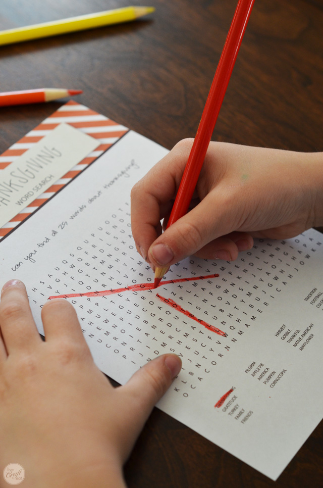 thanksgiving word search :: free thanksgiving printables