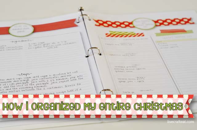 how i organized my entire christmas