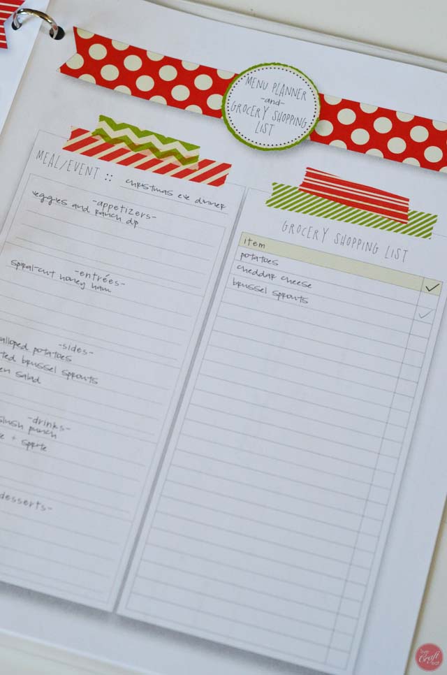 holiday menu planner