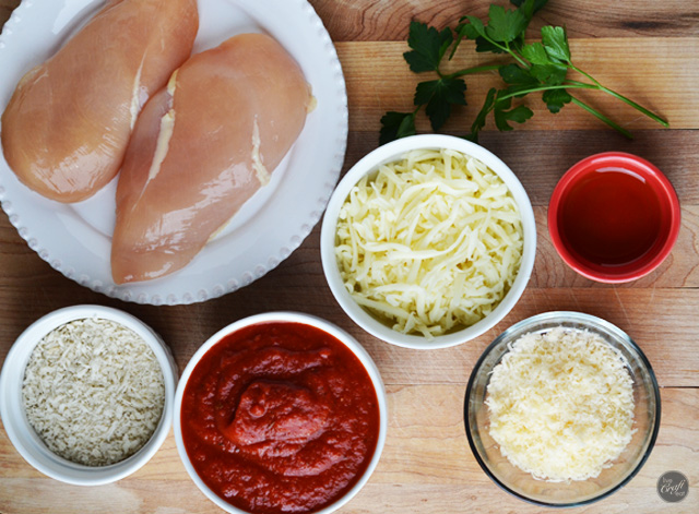 easy, simple ingredients for an easy, simple weeknight dinner :: chicken parmesan