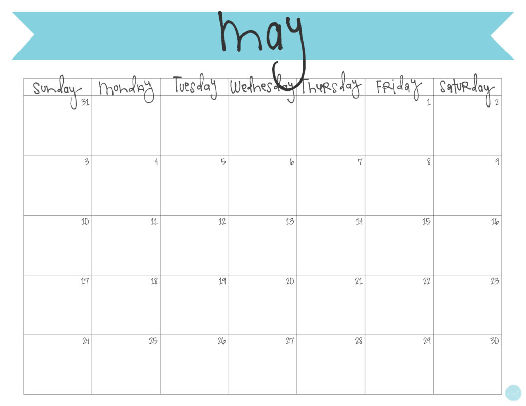 May 2015 Calendar Free Printable Live Craft Eat