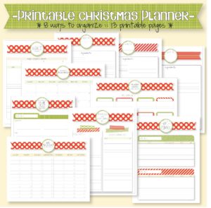 printable christmas planner, available on etsy, it getting me excited (and organized!) for christmas!