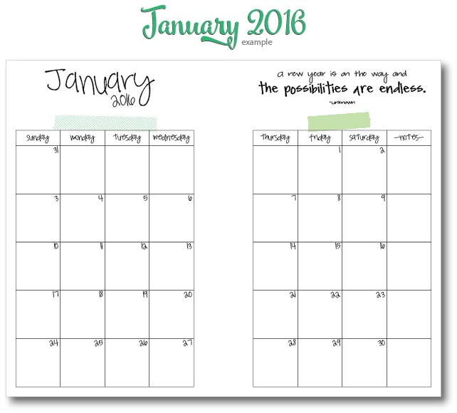 free planner download 2017