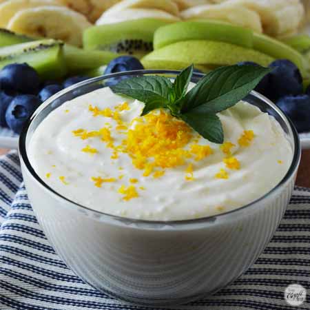 Fruit Dip Recipe With Cream Cheese  Sour Cream  Live Craft Eat