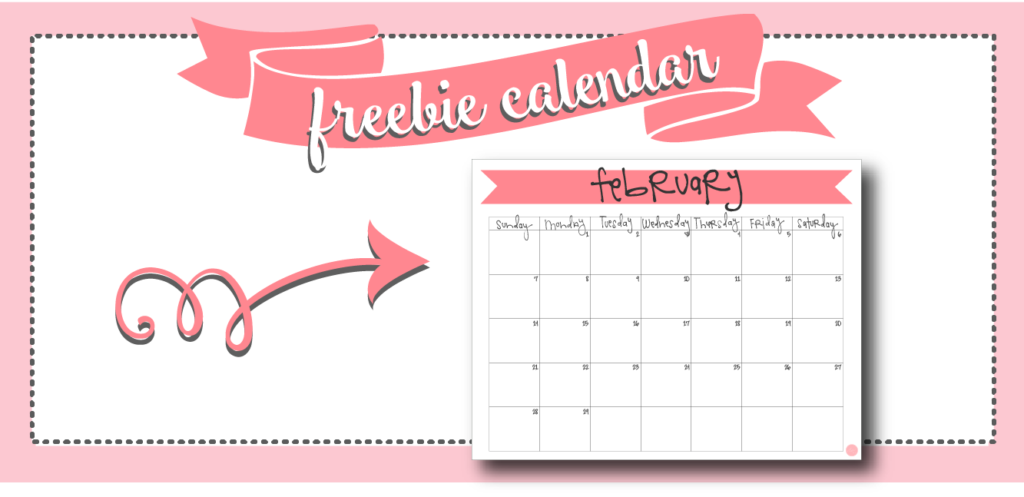 free printable february 2016 calendar