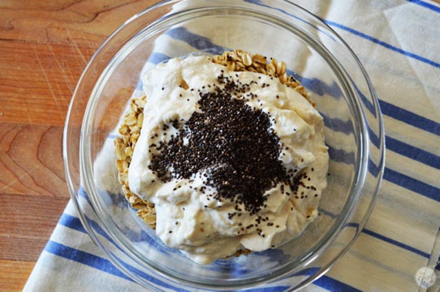 overnight oatmeal with chia seeds