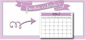 FREE printable april 2016 monthly calendar!