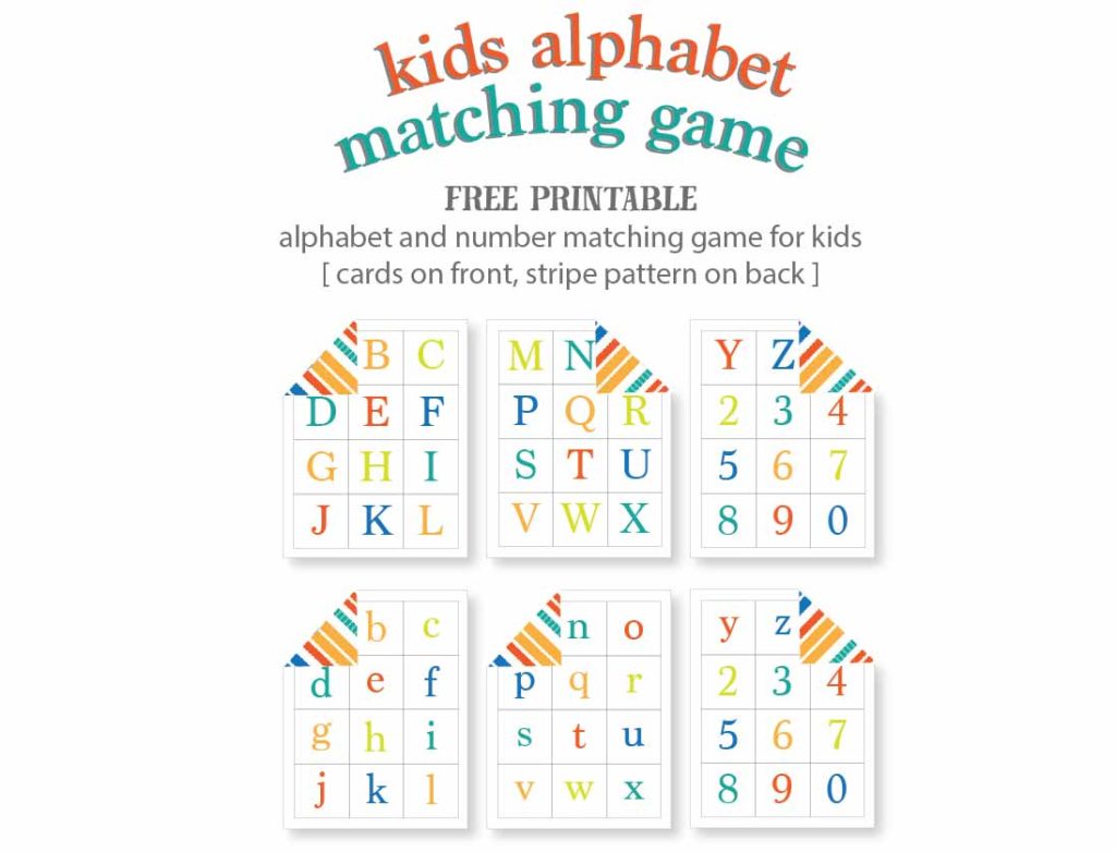 Kids Alphabet Matching Game - Free Printable | Live Craft Eat