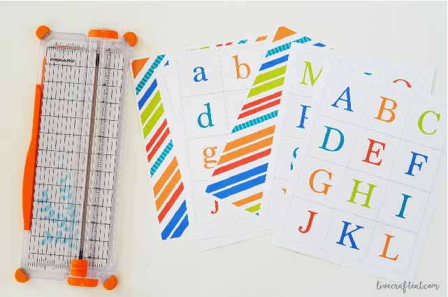 free printable letters and numbers matching game for kids!