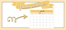 june 2016 :: free printable monthly calendar!