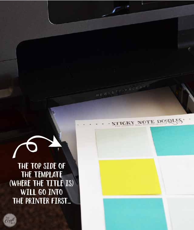 so fun printing on sticky notes, especially with adorable free printables!!!