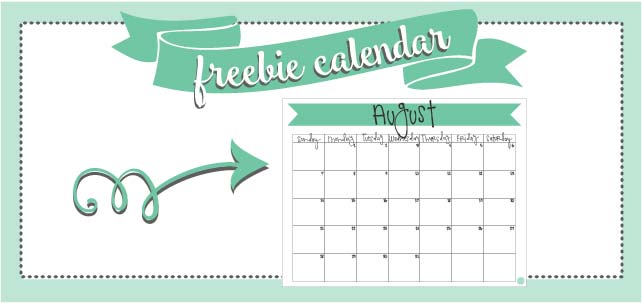 August 16 Calendar Free Printable Live Craft Eat