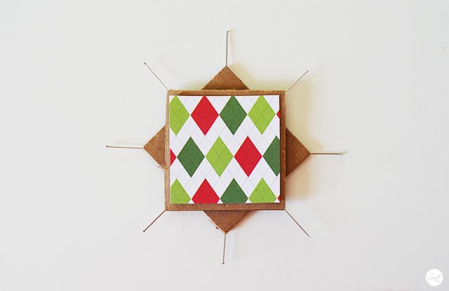 woven star ornament - step 4