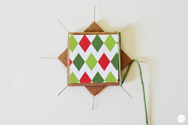 easy woven christmas star - pattern