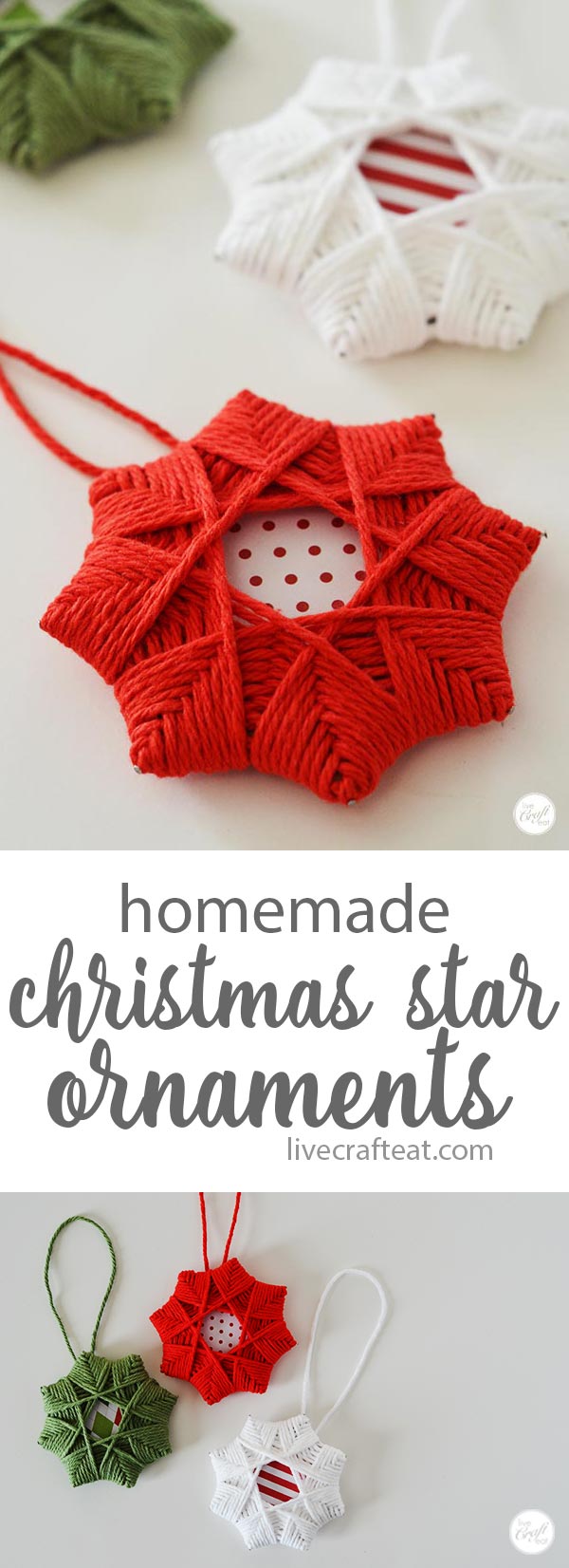 easy woven star christmas ornaments for kids! uses only a few inexpensive supplies, but it is so impressive looking!
