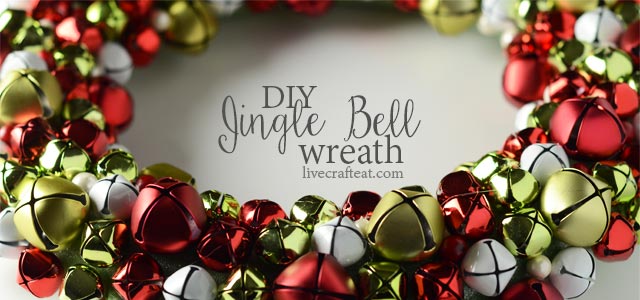 DIY Christmas wreath. Wrap foam wreath with ribbon then hot glue a ton of  beads on it.