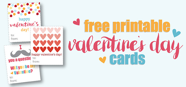 Free Printable Valentine's Day Cards For Kids