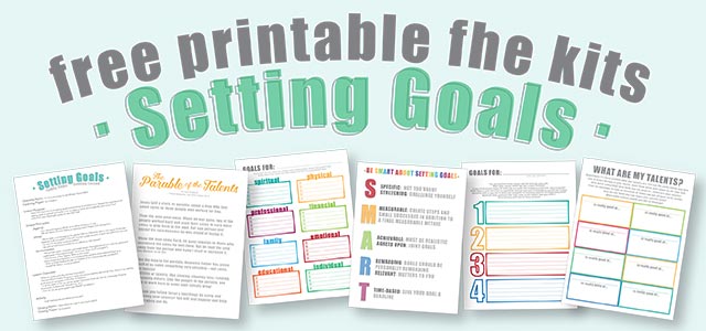 goal setting template for kids