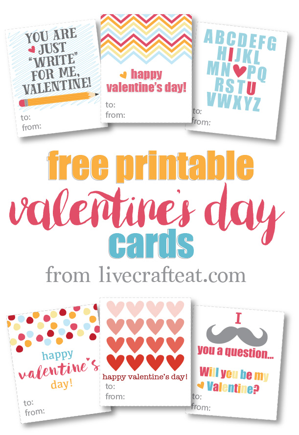 Printable Valentine's Day Cards for Kids