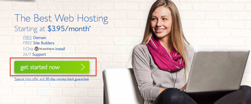 Step 2 Bluehost Get Started