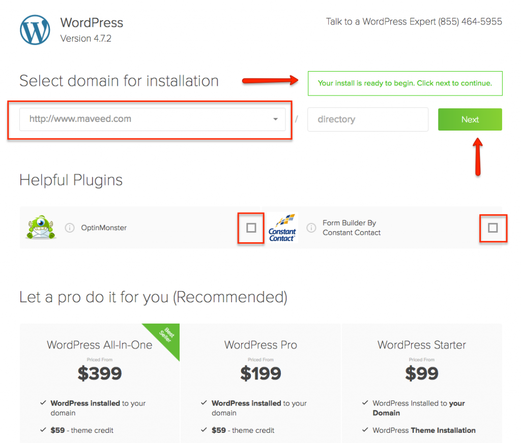 Step 4 Select Your Domain