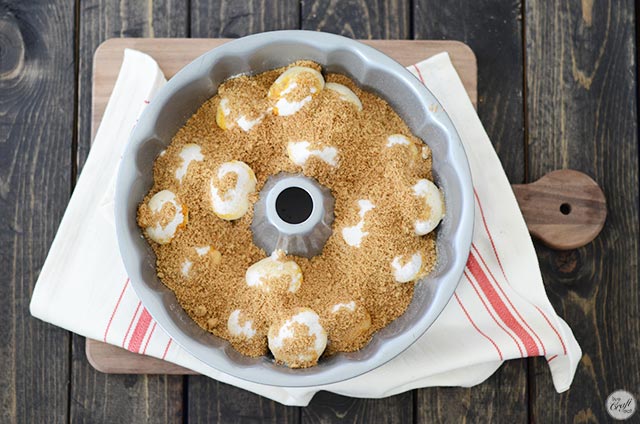 monkey bread balls covered in brown sugar and cinnamon