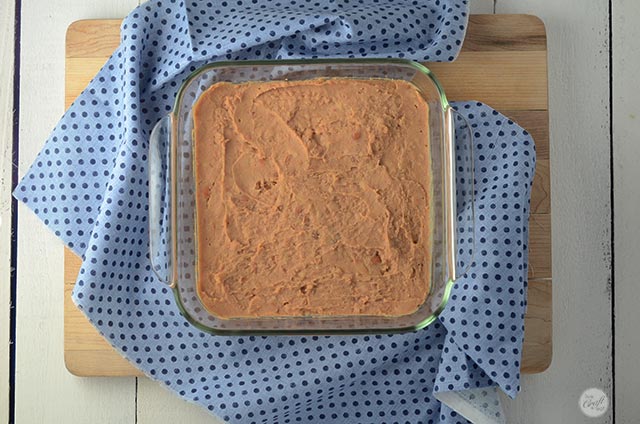 refried beans for layered dip