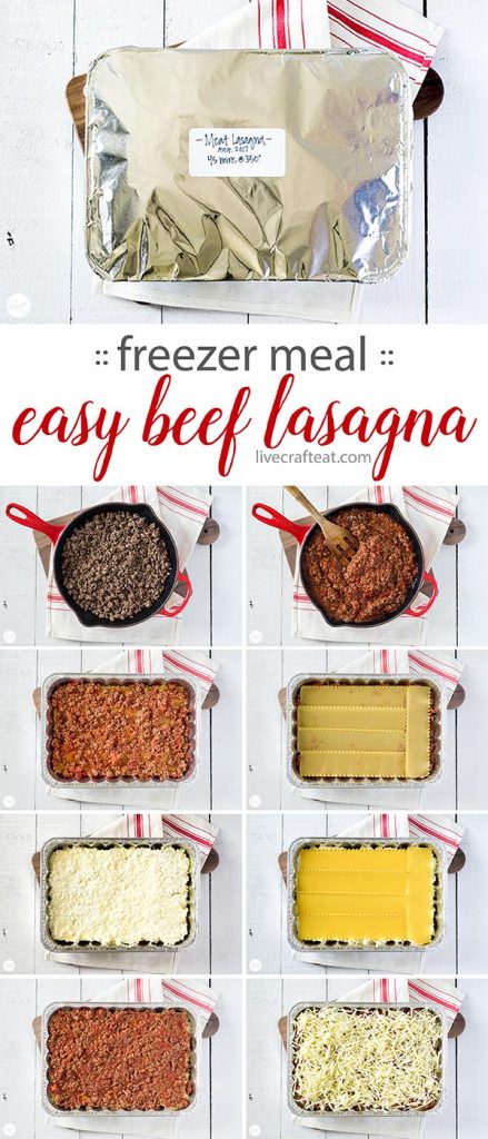 freezer meal :: easy beef lasagna