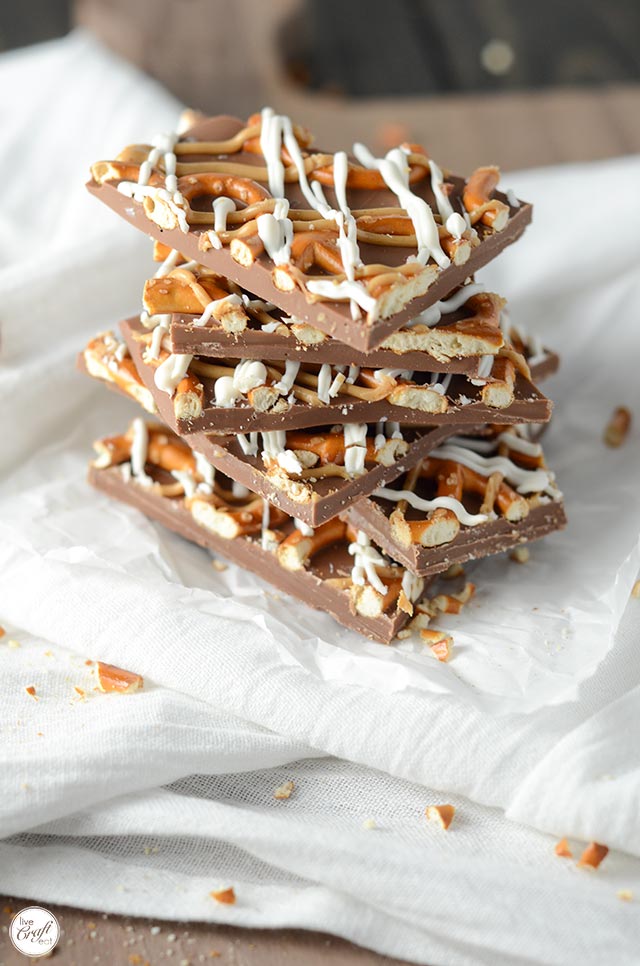 chocolate peanut butter pretzel bark