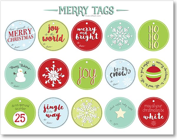 101 Free Printable Christmas Tags You Can Print At Home (2024)- So Festive!   Christmas labels template, Christmas name tags, Christmas gift tags  printable
