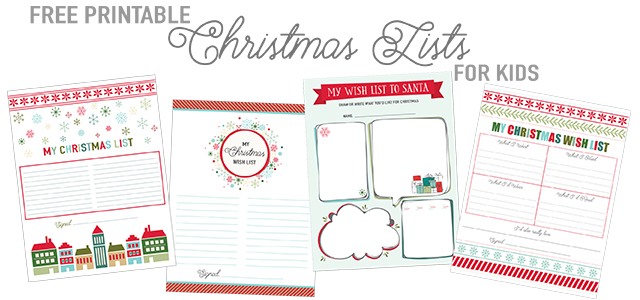 Printable Christmas List Templates, Live Craft Eat