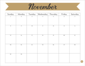 November 2020 Calendar - Free Printable | Live Craft Eat