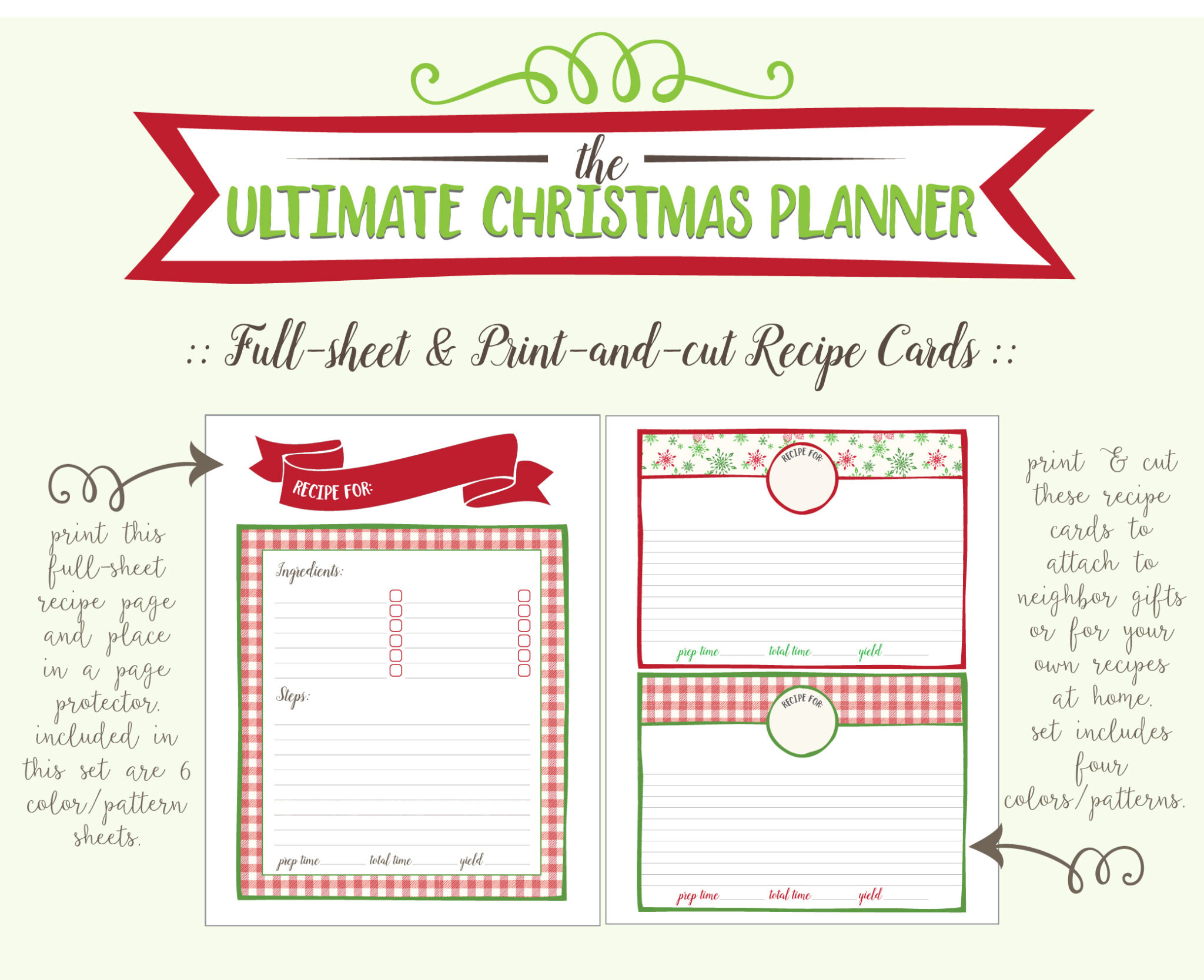 Free Printable Christmas Planner - 26 Pages! | Live Craft Eat