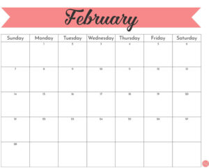 February 2021 Calendar - Free Printable | Live Craft Eat