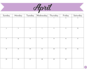 April 2021 Calendars - Free Printables | Live Craft Eat